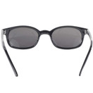 2 Pairs of Pacific Coast Sunglasses X-KD's Biker Sunglasses Black Frames w/ Clear & Smoke Lenses for Day & Night Protection