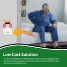 Smart Caregiver Cordless Bed Exit Monitoring System Alarm with Bed Pressure Sensing Pad