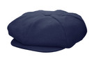 Emstate Mens Melton Wool 8 Panel Applejack Newsboy Baker Boy Cap Made in USA | One Size, Navy