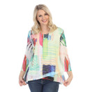 Jess & Jane Burnout Tunic with Mesh Contrast | Large, Monaco