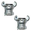 Interstate Pneumatics CU-850 3/4 Inch Female NPT Straight Through Jack Hammer Coupler-Pack of 2