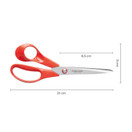 Fiskars 6411501985019 Left-Handed General Purpose, Scissors Length: 21 cm, Quality Steel/Synthetic Material, Classic, one, Red