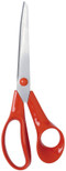 Fiskars 6411501985019 Left-Handed General Purpose, Scissors Length: 21 cm, Quality Steel/Synthetic Material, Classic | One, Red