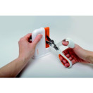 Fiskars 1005137 Scissors Sharpener, 3.5 x 10.2 x 9.8 cm, Orange (Scissors sharpener right-handed users - 1