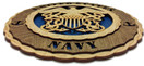 Navy Armed Forces Military Decorative Custom Laser Three Dimensional Wooden Wall Plaque Blue