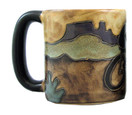 Mara Stoneware Mug - Bicyclist- 16 oz