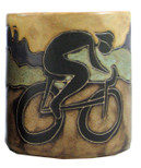 Mara Stoneware Mug - Bicyclist 16 oz.