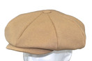 Emstate Mens Melton Wool 8 Panel Applejack Newsboy Baker Boy Cap Made in USA, One Size, Charcoal