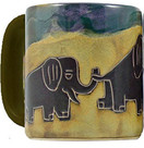 Mara Stoneware Mug - Elephants 16 oz.