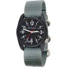 Bertucci Dx3 Field Black Dial / Black Case- 354 Vintage Drab Nylon Band