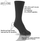 World's Softest Classic Crew Socks - Ultra Soft Crew Socks for Women and Men | X-Large, Black