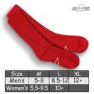 World's Softest Classic Crew Socks - Ultra Soft Crew Socks for Women and Men | Medium, Red