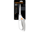 Fiskars Softgrip All-Purpose Scissors, Easy Action, Length: 26 cm, Stainless Steel Blade/Plastic Handles, White, 1059564 (Length 26 cm, White)