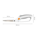 Fiskars Softgrip All-Purpose Scissors, Easy Action, Length: 26 cm, Stainless Steel Blade/Plastic Handles, White, 1059564 (Length 26 cm, White)