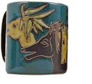 Mara Stoneware Collection - 16 Ounce Ceramic Coffee/Tea Cup Collectible Dinner Mugs - Mexican Pottery Horse Design