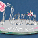 Glass Baron I Love You Nana with Crystal Butterfly Figurine