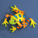 Glass Baron Frog"Rain Forest" Large