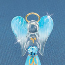 Glass Baron Heavenly Blue Angel Figurine