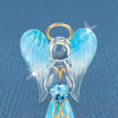 Glass Baron Heavenly Blue Angel Figurine - A3 879-HBB