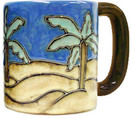 Mara Stoneware Mug - Desert Palms - 16 oz