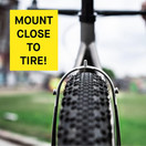 Ass Savers - Win Wing Gravel - Rear Mudguard for Gravel Bikes, for Tire Widths up to 60mm, Ultralight, Clip On, Easy Installation and Removal, Secure Mount, Sustainable, Swedish Design, BlackDots