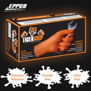 Tiger Grip Orange Superior Grip Disposable Nitrile Gloves, XL Box of 90