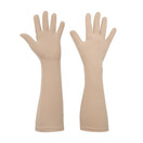 Foxgloves Long Gardening Gloves with Grips - Elbow Length, Foxgloves Elle Grip Gloves - Small, Sahara