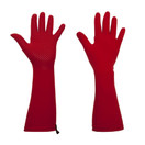 Foxgloves Long Gardening Gloves with Grips - Elbow Length - Foxgloves Elle Grip Gloves | Small, Tulip Red