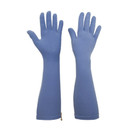 Foxgloves Long Gardening Gloves with Grips - Elbow Length - Foxgloves Elle Grip Gloves (Medium (Pack of 1) Periwinkle Blue