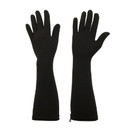 Foxgloves Long Gardening Gloves - Elbow Length - Foxgloves Elle Gloves - Small, Crow Black