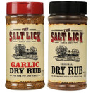 The Salt Lick Original BBQ and Garlic Dry Rub 12 Oz - 2 Pack (Original & Garlic Dry Rub, 12 Ounce | Pack of 2