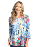 Jess & Jane Soft-Touch Round Hem Top - 24 | 3X, Greece