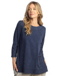 Jess & Jane Mineral Washed Tunic Top - M94 | X-Large, Denim