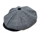 Mens Melton Wool 8 Panel Applejack Newsboy Baker Boy Cap Made in USA