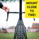 Ass Savers – Win Wing 2 Gravel - Stealth, Rear Mudguard for Gravel Bikes with Black Wishbone, Tire Widths up to 60mm, Ultralight, Clip On, Easy Installation and Removal, Secure Mount, Swedish Design (Gravel - Stealth/Black Wishbone/60mm/WW2)