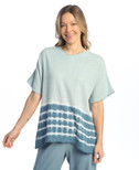 Jess & Jane Mineral Washed Gauze Top - M92 - Large, Fade