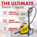 Vapamore MR-100 Primo Steam Cleaner, 20 Extensions/Attachments including the Turbo Pet Tool, Chemical Free Professional-Grade Steamer for Cleaning Floors, Mattresses, Cars, Upholstery and More