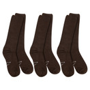 World's Softest Classic Crew Socks - Ultra Soft Socks for Women and Men - 3 Pack - Large, Chocolate