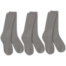 World's Softest Classic Crew Socks - Ultra Soft Socks for Women and Men - 3 Pack - Medium, Grey