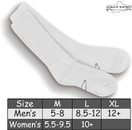 World's Softest Classic Crew Socks - Ultra Soft Socks for Women and Men - 3 Pack - Large, White