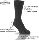 World's Softest Classic Crew Socks - Ultra Soft Socks for Women and Men - 3 Pack - X-Large, Black