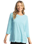 Jess & Jane Mineral Washed Tunic Top - M94 - Small, Seaglass