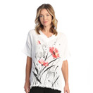 Jess & Jane Mineral Washed Gauze Top - M92 - Medium, Poppy Song White