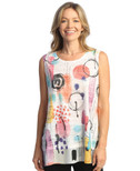 Jess & Jane Tank Burnout Sleeveless Top - AJ5 - 2X, Astoria