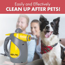 Vapamore MR-75 Amico Handheld Steam Cleaner, 17 Attachments Including the Turbo Pet Tool, Chemical Free Professional-Grade Handheld Steamer Quickly and Easily Cleans Upholstery, Bathrooms, Cars & More