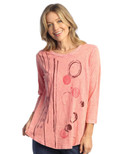 Jess & Jane Mineral Washed A-Line Tunic - M106 - X-Large, Lollipop Coral