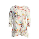 Jess & Jane Women's Sonata Tunic Top with Chiffon Hem - Small, Elena