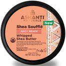 Ashanti Naturals Scented Whipped Shea Butter for Skin | African Body Butter for Women w/Coconut, Almond Oil - Juicy Peach Souffle, 8 oz.