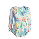 Jess & Jane Burnout Tunic Top - AJ2 - Medium, Flora