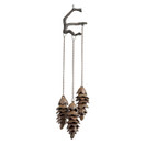 SPI Home Triple Pinecone Wind Chime - 32725N